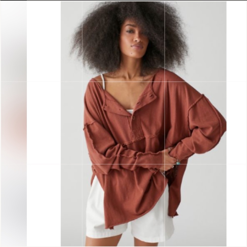 Urban Outfitters UO Freddie Henley tunic top M